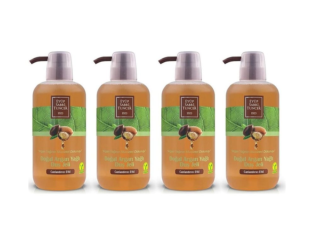 Diğer 57858324443998499283959 Doğal Argan Yağlı Duş Jeli 600 Ml Pet Şişe X 4 Adet Açık Bej