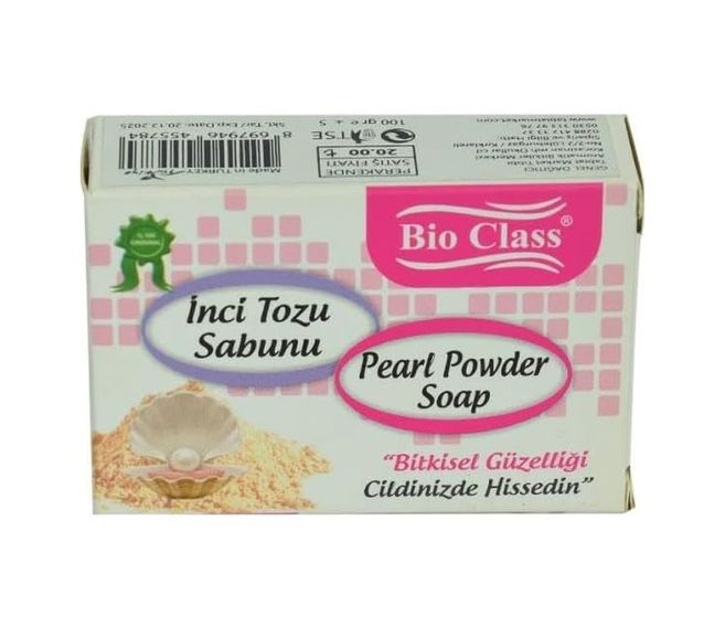Diğer 57858324444026699283959 Bio İnci Tozu Sabunu Pearl Powder Soap 100 Gr Acı Badem