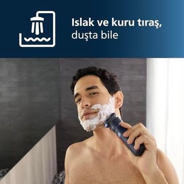 Diğer 57858324444200299283959 S1885/00, Islak Ve Kuru Elektrikli Tıraş Makinesi, Powercut Bıçaklar, 35 Dakika Kablosuz Kullanım, Ipx7 Su Geçirmez 0