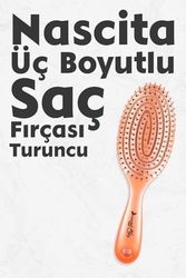 Diğer 57858324444516599283959 Professional Üç Boyutlu Oval Saç Fırçası Turuncu