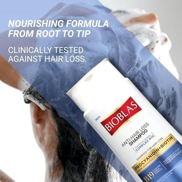 Diğer 57858324444638099283959 Bioblas Procyanidin & Biotin Saç Dökülmesine Karşı Anti- Şampuan Bitkisel Kompleks B19, Parabensiz, Tüm Saç Tipleri, 360 Ml