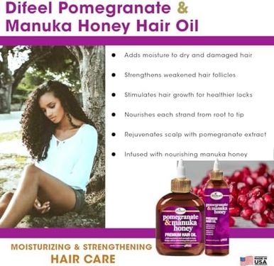 Diğer 57858324445209899283959 Difeel Pomegranate & Manuka Saç Bakım Yağı 210Ml, 21959050861