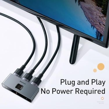Diğer 57858324448526999283959 Matrix 2 İn 1 Çok Fonksiyonlu Bilgisayar/telefon Hdmı Hub Adaptörü, Koyu Gri, Hdmı Giriş Çıkış 4K & Arc, 4K 60 Hz Destekli, Seyahat Boy 0