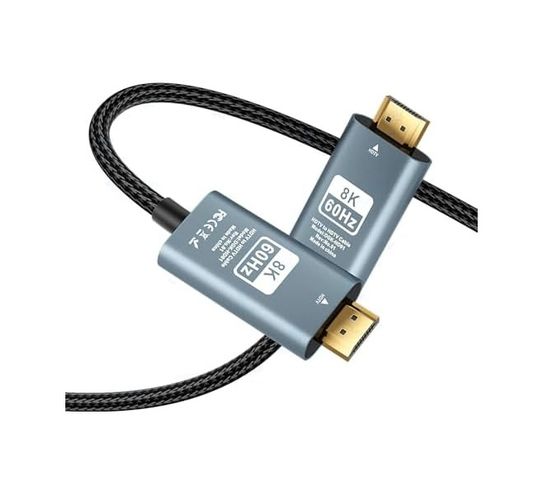 Diğer 57858324448590199283959 Hdmı To Hdmı Kablo, 8K 60Hz 200Cm Yüksek Hızlı, Hdmı Kablo 2 Metre Kablo Uzunluğu Vrr Tv/ps5/ps4/ Xbox Series X/monitör İle Uyumlu Zr860 0