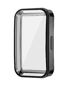 Diğer 57858324449305699283959 Band 9 İçin Kılıf 360 Full Round Soft Silicone Siyah Band 9 İle Uyumlu Kılıf - Siyah Addison