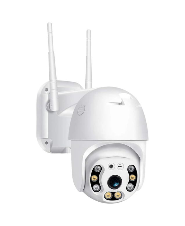 Diğer 57858324449367299283959 Full Hd 1080P Wi-Fi Ip66 Ptz V380 Pro Kamera, Pan Tilt Güvenlik Kamerası, Çift Yönlü Ses/hareket Algılama/en İyi Gece Görüşü/su Geçirmez Cctv Kamera, 128 Gb'a Kadar Sd Kart Desteği, Beyaz Açık Gri