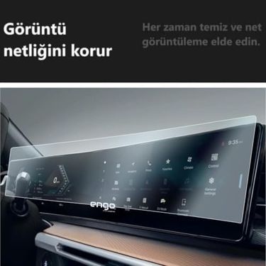 Diğer 57858324449619999283959 Actyon 12.3 İnç Ekran Koruyucu Multimedya Gösterge