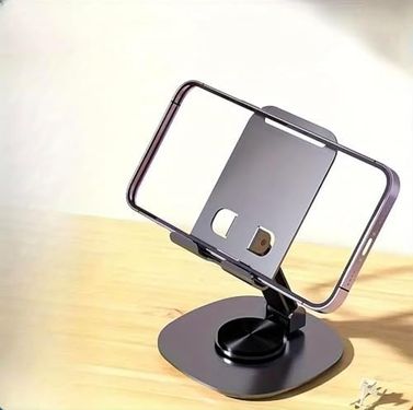 Diğer 57858324450204099283959 Metal Alüminyum 360 Derece Dönebilen Yk Masa Üstü Telefon Tutucu, Yüksekliği Ayarlanabilir, Profosyonel Kullanıma Uygun, Darbelere Dayanıklı, Tüm Telefonlara Uyumludur Acı Kahverengi