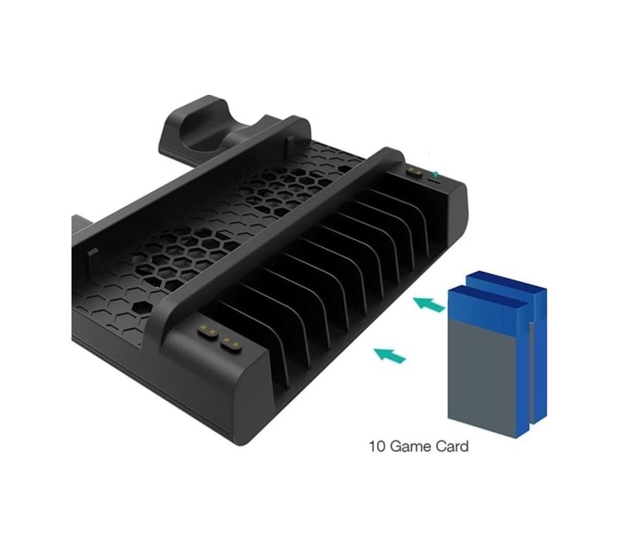 Diğer 57858324450223599283959 Ps4 Pro Ve Slim İçin Fanlı Dikey Soğutucu Ve Kol Şarj Edici Organizatör Stand Tp4-882 Addison