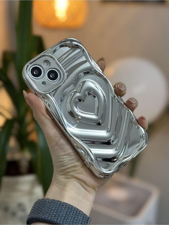 Diğer 57858324450378799283959 13 Ve 14 İle Uyumlu 3D Platin Kabartma Parlak Silikon Kılıf Addison