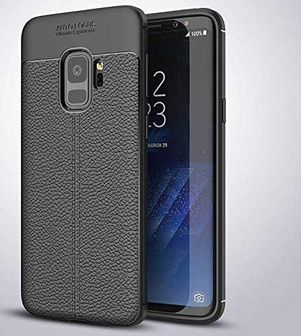 Diğer 57858324450380699283959 Galaxy S9 İle Uyumlu Kılıf Deri Tarzı Niss Silikon Siyah Addison