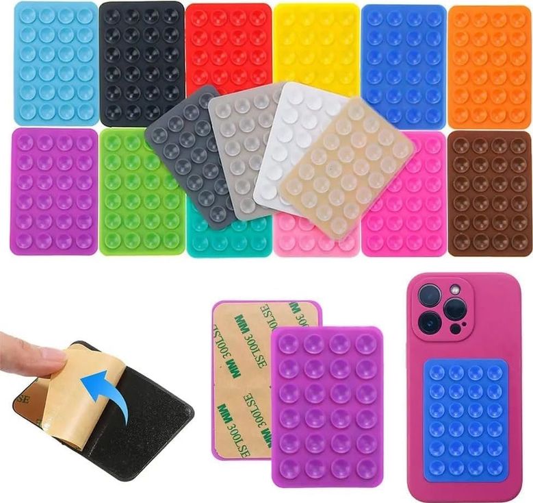 Diğer 57858324450459199283959 Cep Telefonu Sabitleyici Ped, Vantuzlu Telefon Tutucu, Güçlü Yapışkan Özellikli Telefon Yapıştırma Pedi Pembe Acı Kahverengi
