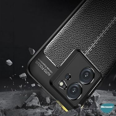 Diğer 57858324450497999283959 Mi 13T Pro Kılıf Deri Dokulu Silikon Siyah Mi 13T Pro İle Uyumlu Kılıf - Siyah Addison