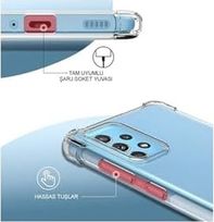 Diğer 57858324450502199283959 Galaxy A55 Kapak Şeffaf Airbag Antishock Köşe Korumalı Silikon Kılıf Addison