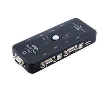 Diğer 57858324450733299283959 Al-4210 4 Port Usb Kvm Switch 4 Pc Kasa Tek Kontrol Çoklu Vga Açık Gri