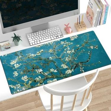 Diğer 57858324451423799283959 Desenli Masa Pedi 60X30 Cm 3 Mm Kaymaz Tabanlı Desk Mat Kumaş Mouse Pad Ofis İçin Geniş Pürüzsüz Yüzey Açık Yeşil 001
