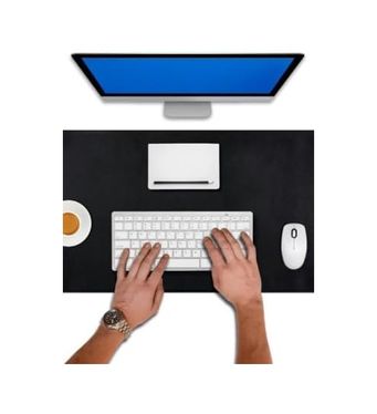 Diğer 57858324451526899283959 90X40 Xl Deri Mouse Pad,ofis,masa Matı Sümen,konforlu Mouse Pad,çift Yönlü Siyah 001