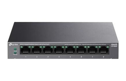 Diğer 57858324451778599283959 Ls108Gp 8-Port Gigabit Poe+ Switch 62W Poe Bütçesi, 250M İletim, Tak Ve Çalıştır Fansız, Sessiz Metal Kasa Ip Kamera & Ap Uyumlu Ağ Anahtarı Açık Gri