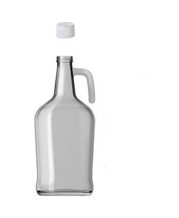 Diğer 57858324451921899283959 3 Litre Kulplu Galon Cam Şişe Yağlık Plastik Kapaklı Şeffaf Yağdanlık 0