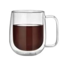 Diğer 57858324451959399283959 Çift Cidarlı Borosilikat Cam,, Filtre Kahve, Süt, Bitki Çayı Kupa Fincan, 300 Ml, 1 Adet - 12769 Açık Altın
