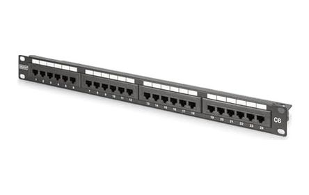 Diğer 57858324451969099283959 Dn-91624U 19 24 Port Cat6 Utp Patch Panel Açık Gri