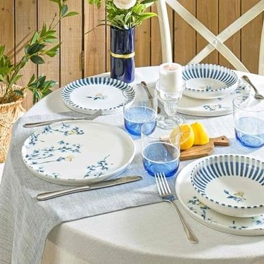Diğer 57858324451980599283959 Doria Yemek Takımı Çok Renkli 6 Kişilik Açık