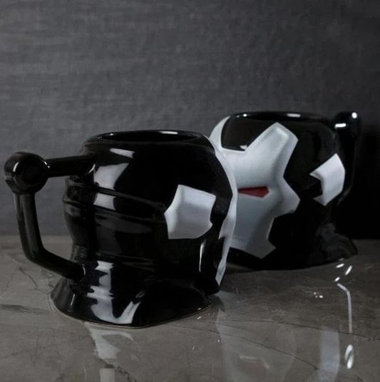 Diğer 57858324452027699283959 Iron Man Tasarım Kupa, Siyah Ve Beyaz, Dekoratif Kahve Bardağı Açık Altın