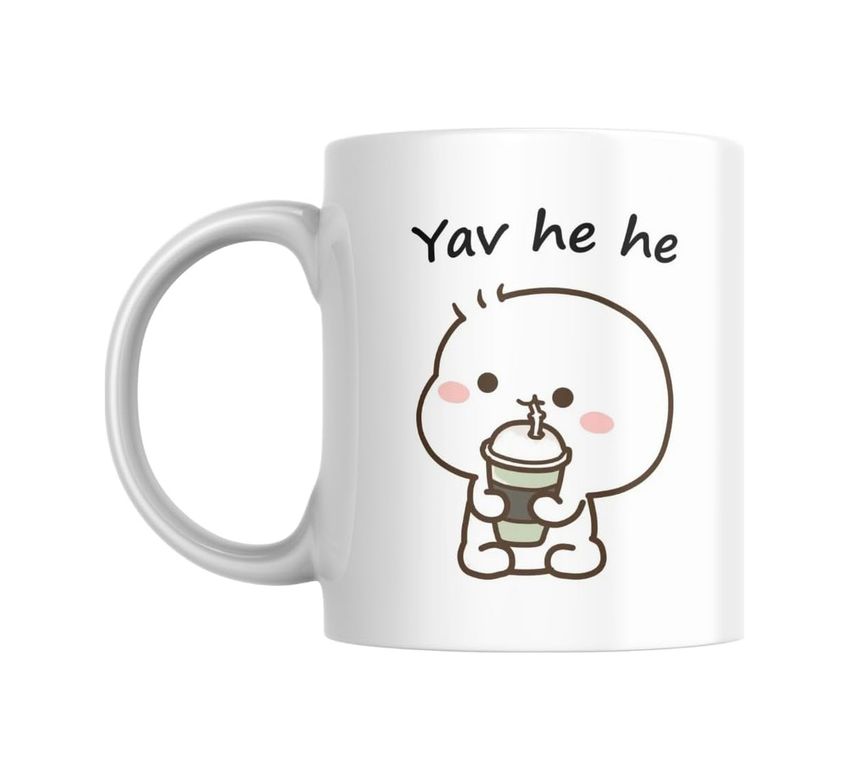 Diğer 57858324452042599283959 Yav He He Komik Kupa Bardak Komik Yazılı Hediyelik Çay Kahve Kupası Coffee Mug Açık Altın