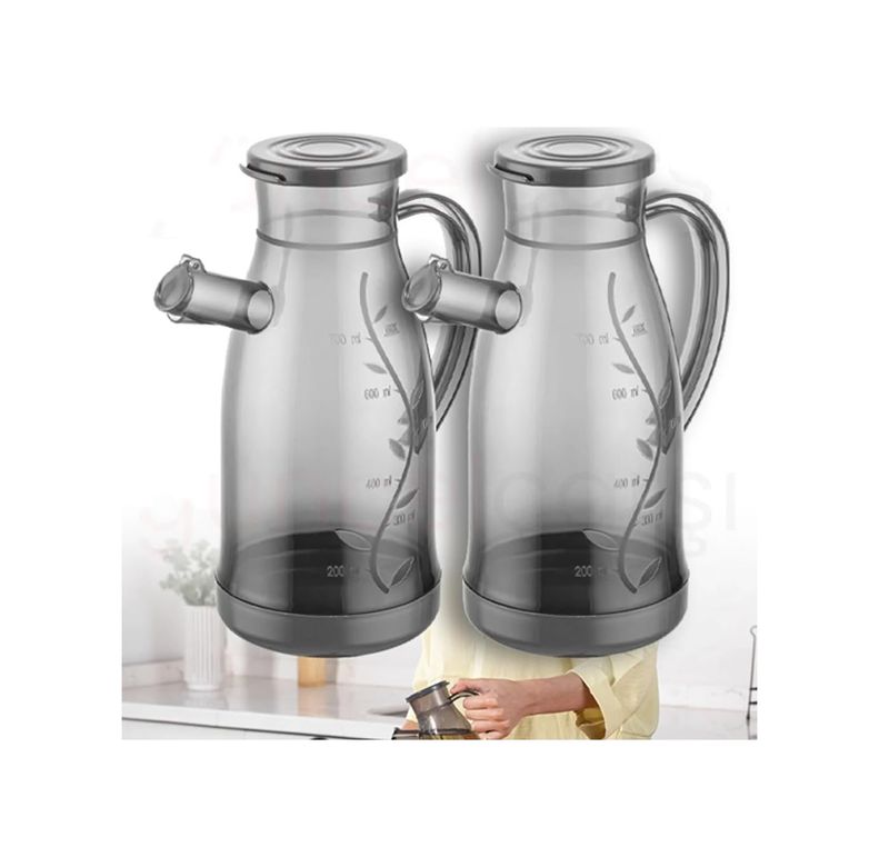 Diğer 57858324452054599283959 2 Adet Plastik Füme Yağlık, Sirkelik, Sosluk 700 Ml Pratik Yağdanlık 0
