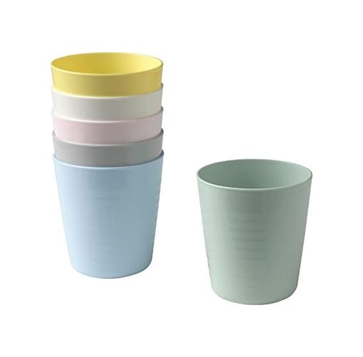 Diğer 57858324452063999283959 Kalas 004 613.79 Çocuk Plastik Bardağı Pastel Çok Renkli 17 Cm 6'lı Paket Açık Altın