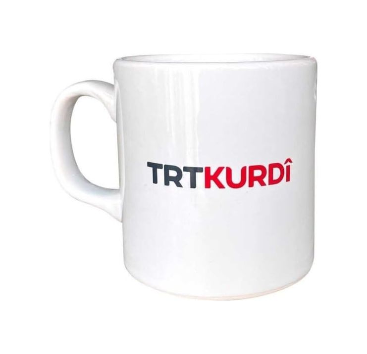 Diğer 57858324452082099283959 Trt Kurdi Logolu Beyaz Kupa Açık Altın