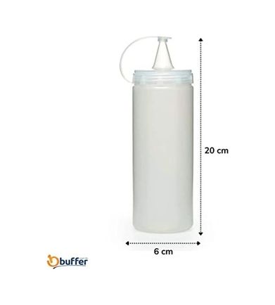 Diğer 57858324452101099283959 -Şeffaf Kapaklı Sızdırmaz Yağlık Sosluk Şişesi Plastik Yağdanlık 400 Ml. Ap-9028 0