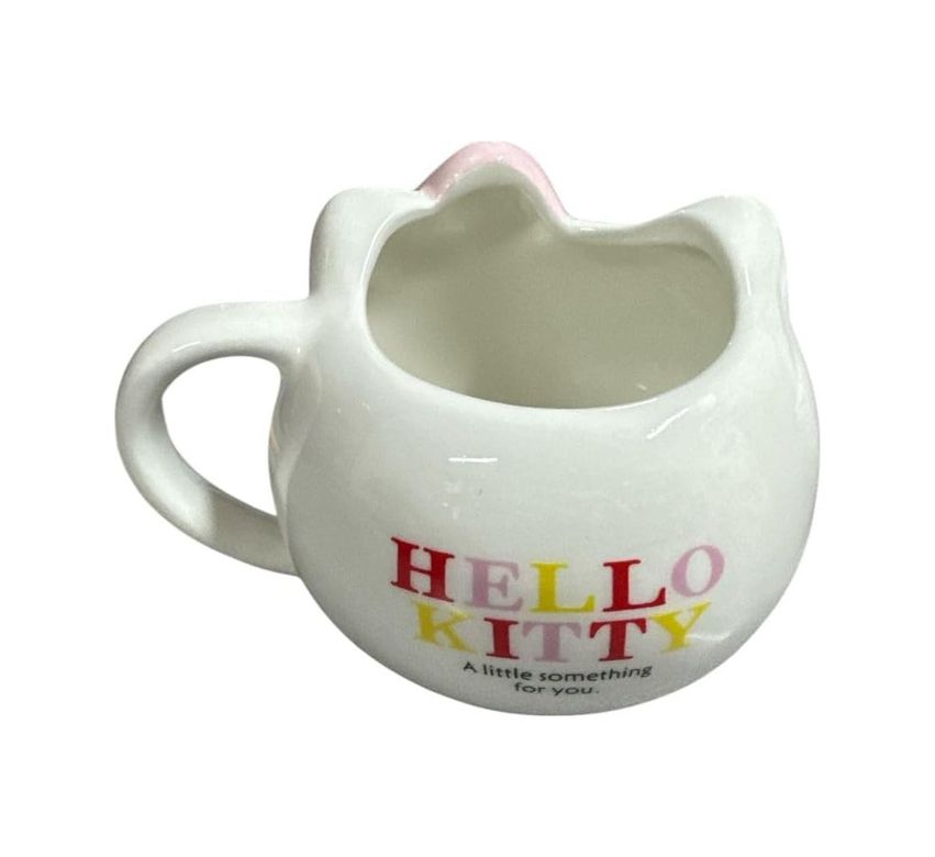 Diğer 57858324452146399283959 Hello Porselen Kupa, Pembe Fiyonklu, Kalp Şeklinde Gözlüklü, 500 Ml Açık Altın