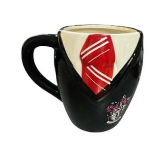 Diğer 57858324452146599283959 Potter Üniforma Tasarımlı Seramik Kupa, 500 Ml, Siyah-Kırmızı Açık Altın