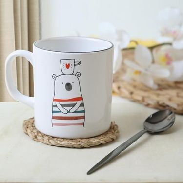 Diğer 57858324452174399283959 I Coffee Silindir Kupa 10 Cm Açık Altın