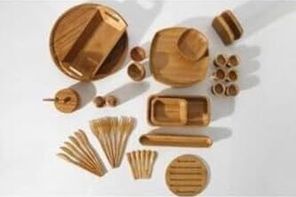 Diğer 57858324452182999283959 Bambum 57 Parça Kahvaltı Seti Ikon B2449, Bambu Açık