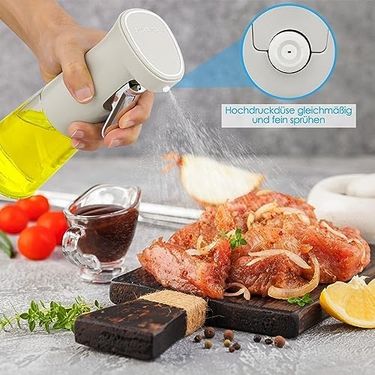 Diğer 57858324452183399283959 Yağ Püskürtücü, Yağ, Püskürtme Şişesi, Yağ Spreyi, 240 Ml Yağ Spreyi, Salata İçin Zeytinyağı Spreyi, Sıcak Hava Fritözü İçin Cam Yağ Püskürtme Şişesi, Barbekü Ekmek Pişirmek İçin Yağ Ve Sirke 0
