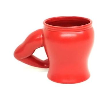 Diğer 57858324452230999283959 Muscle Mug Kaslı Adam Kupa Bardak Kırmızı Açık Altın