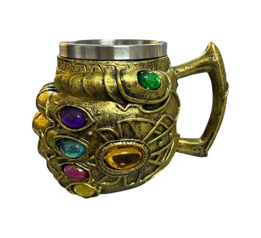 Diğer 57858324452259499283959 Avengers War Thanos Gauntlet Eldiven Çelik Kupa Açık Altın