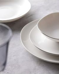 Diğer 57858324452285899283959 Bormio 6 Kişilik 24 Parça Yemek Takımı Beyaz-Silver Açık