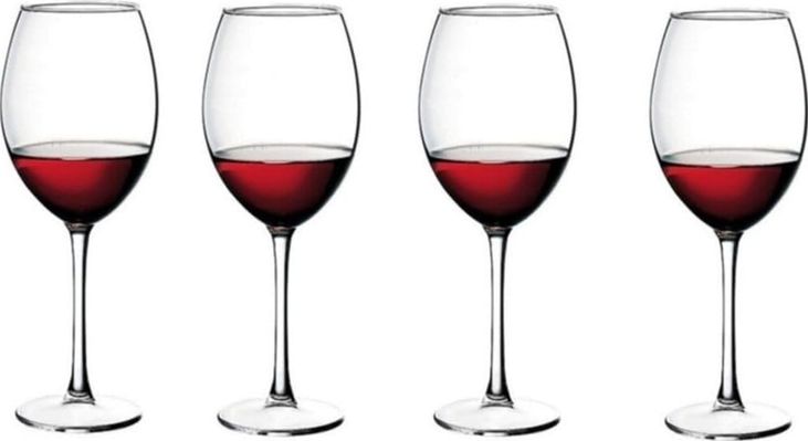 Diğer 57858324452409699283959 Enoteca 4Lü Ayaklı Bardak 440 Cc 869Hyen63535490 Açık Mavi