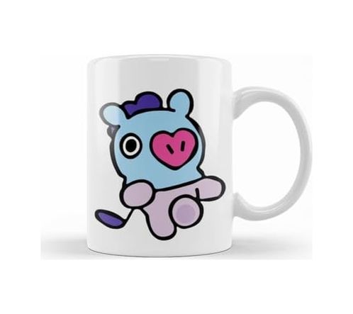 Diğer 57858324452454699283959 Bts Bt21 Mang Kupa Bardak Porselen Açık Kırmızı