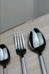 Diğer 57858324452472599283959 30 Parça 6 Kişilik Çatal&kaşık Takımı-Düz Model Abanoz