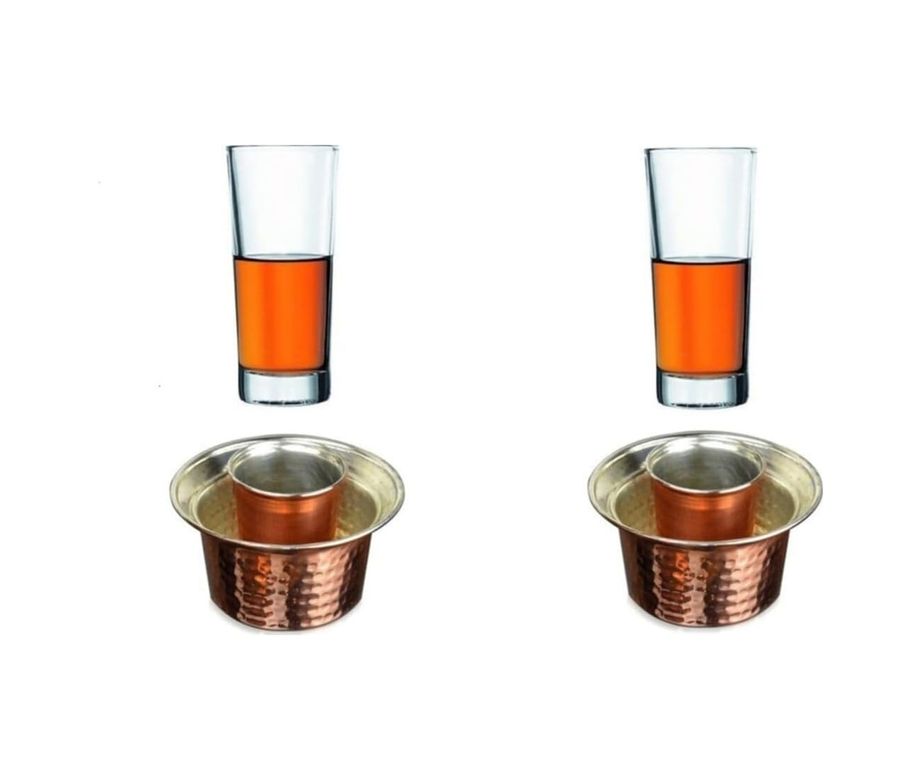 Diğer 57858324452527099283959 Bardak Bakır Ehlikeyf 2 Kişilik Özel Set 1