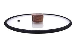 Diğer 57858324452572199283959 Bıen 20Cm Düz Silikon Çerçeveli Cam Kapak Siyah 001 Siyah