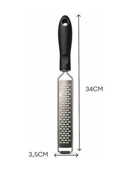 Diğer 57858324452618199283959 Paslanmaz Çelik Parmesan Limon Rende - Ergonomik Saplı, Bulaşık Makinesinde Yıkanabilir, Zester Rende - Limon, Peynir, Hindistan Cevizi, Zencefil İçin Açık Gri