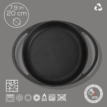 Diğer 57858324452668099283959 Döküm Mini Yuvarlak Çap 20, Tava Açık Ceviz