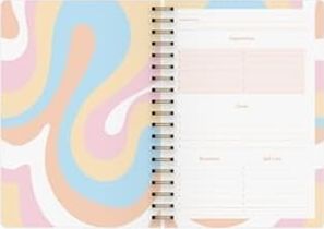 Diğer 57858324452712899283959 Le Süresiz Planlayıcı Spiralli Ajanda Defter 17X24 Cm Açık Gri