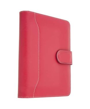 Diğer 57858324452725799283959 2K 5164 Ajanda Tarihsiz Kareli 14X20 Cm. Ajanda/defter Hesap Makineli Deri Organizer, Fuşya Açık Gri