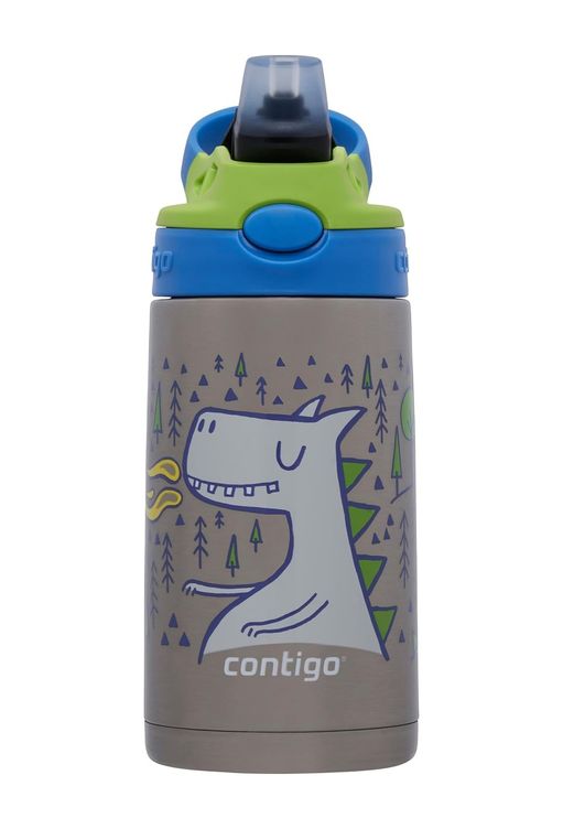 Diğer 57858324452881299283959 Gizmo Flip Dragon Çelik Çocuk Suluğu 380 Ml, Mavi Bej